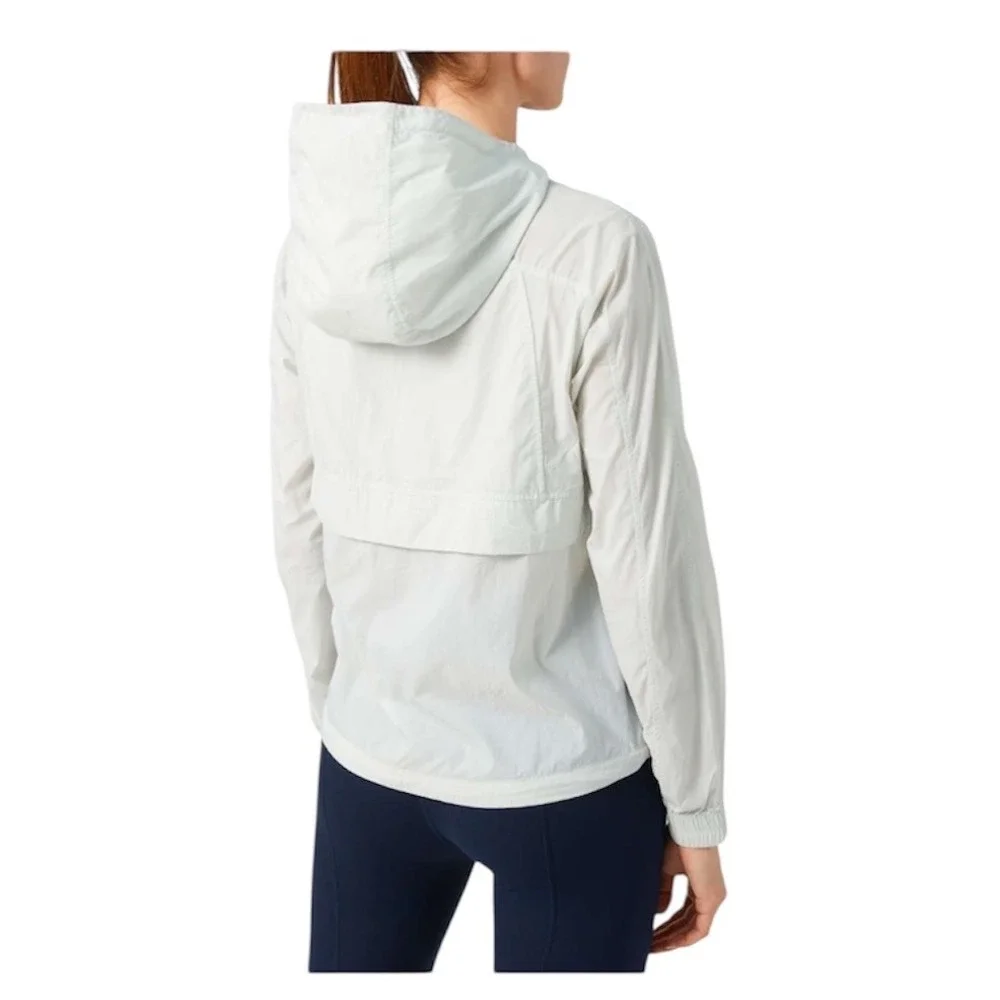 Lululemon Hood Lite Packable Jacket Island Mist Women 8 Glyde Active Lightweight